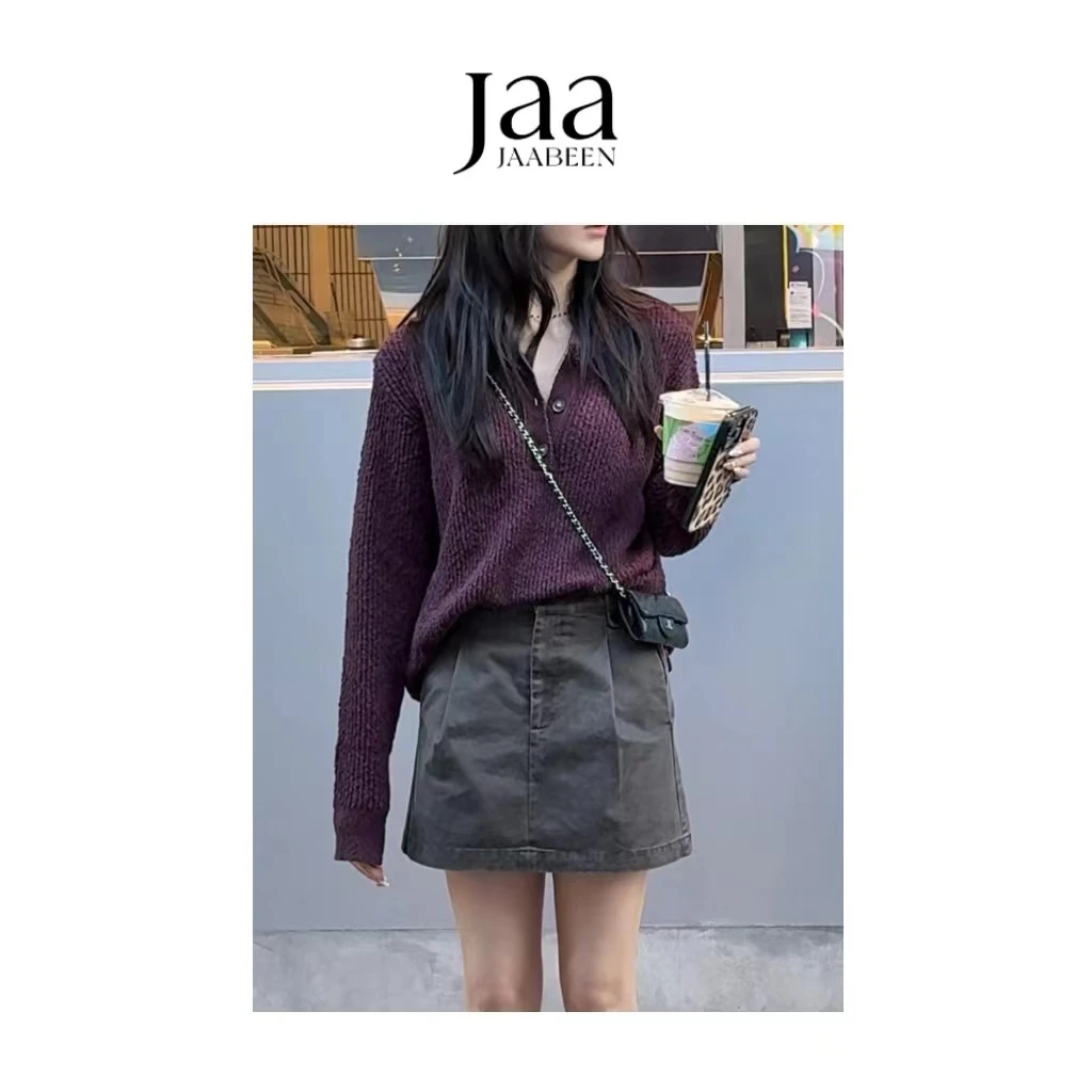 『JAABEEN』25aw工装裙裤重工水洗小众设计师款半裙短裙 25BQ0117