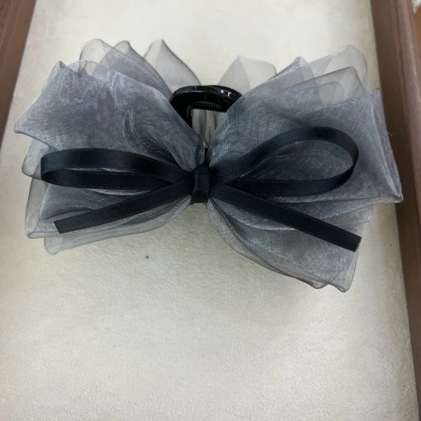 黑色发夹气质瑞丽风高级感抓夹