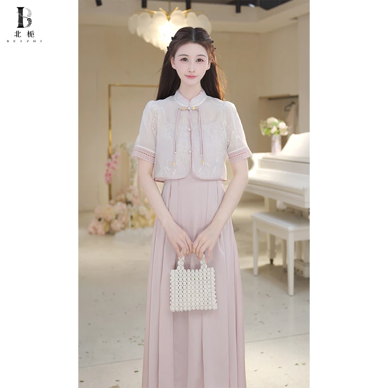 【北栀】新中式国风两件套连衣裙 812581