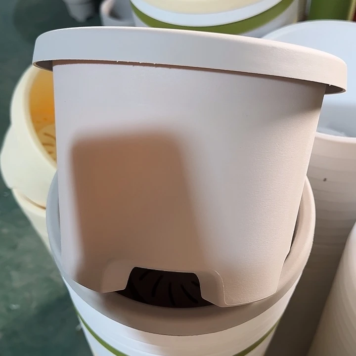 球根盆2号灰白无托10个