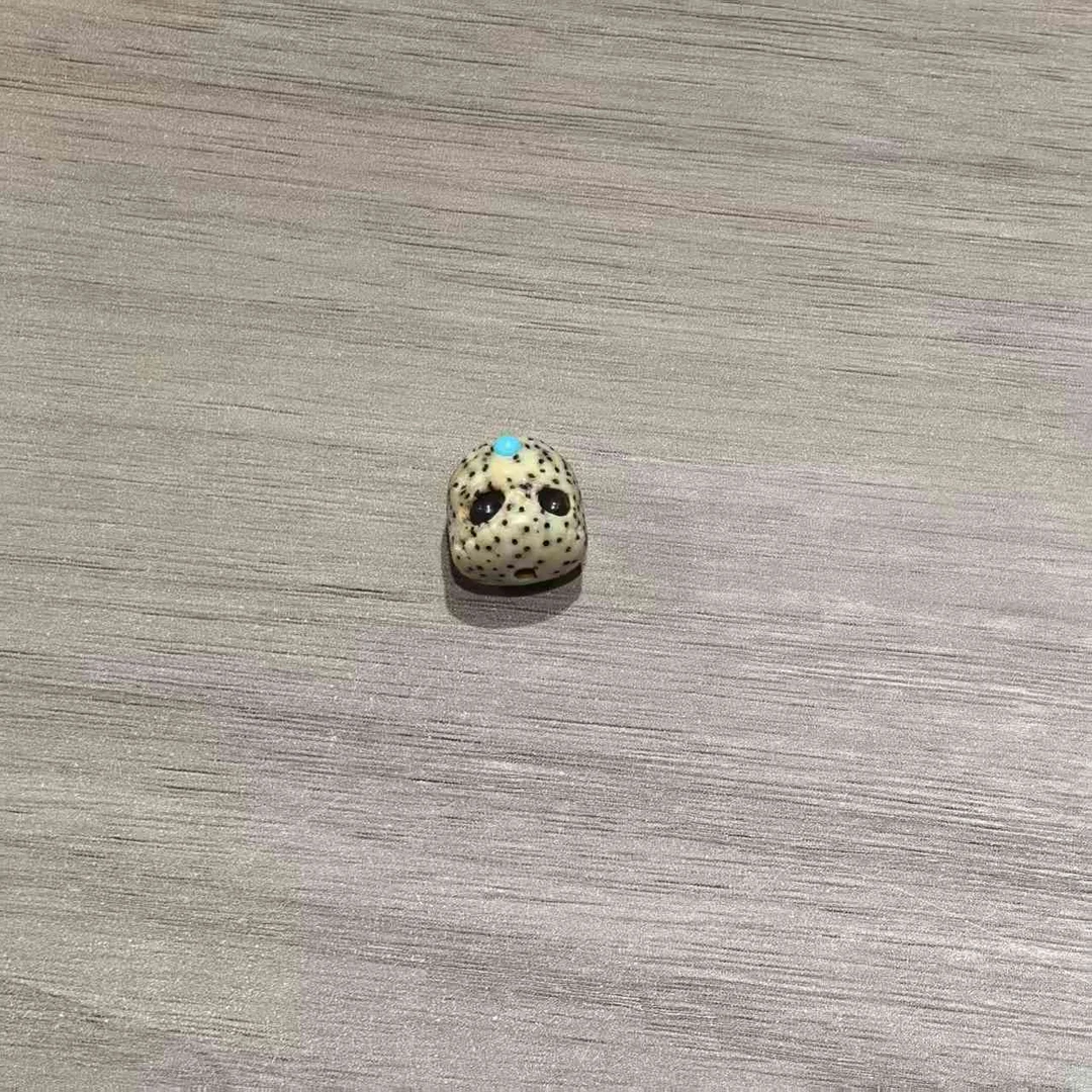 【上新了故宫】星月石玉料镶嵌阿呆单珠10mm+