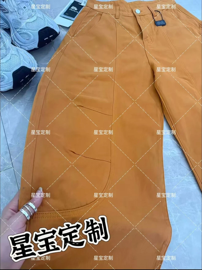 【星宝专属】9112美式慵懒松弛感女秋季20525新款弯刀阔腿裤