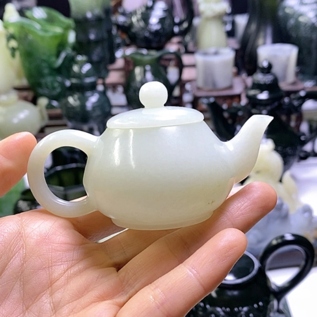 【闪购商品】和田玉摆件未镶嵌把把壶