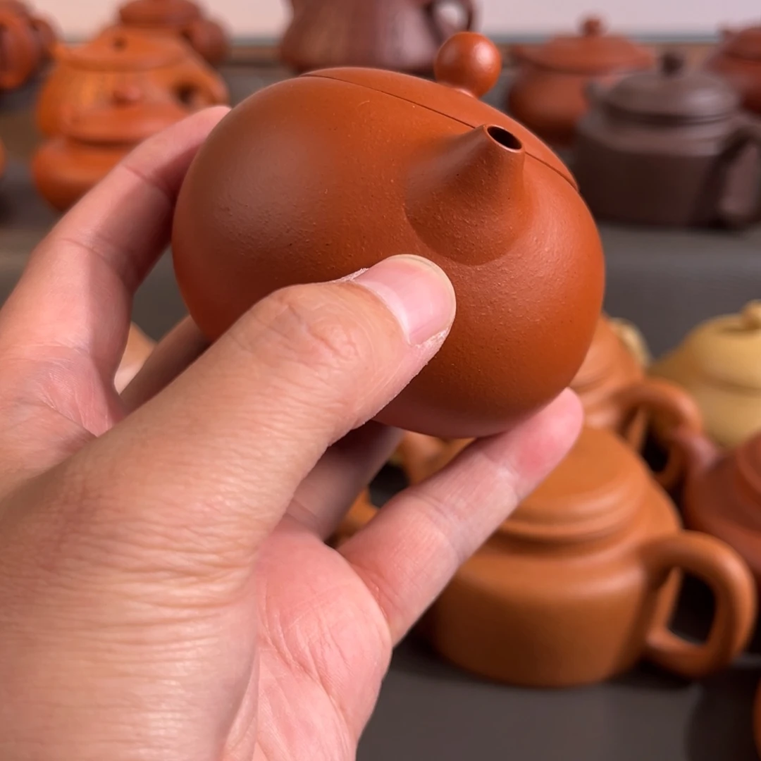茶壶紫砂微瑕半手工生砂朱泥