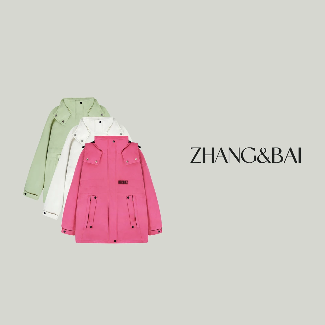 zhang&bai25新年高定 | 【首尔初雪】冬季加厚户外收腰连帽外套