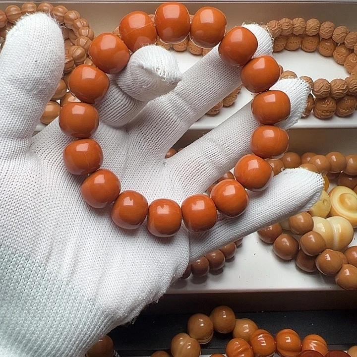 吊坠文玩核桃黄***后