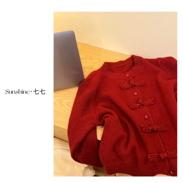 Sunshine【新年季】复古国风百搭高质小众盘口简约上衣