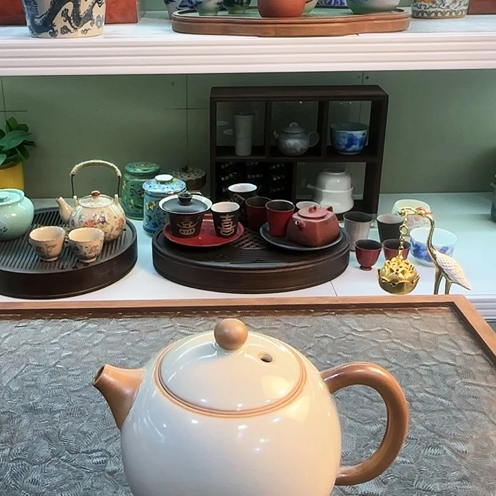 青花瓷器茶具套装茶叶罐个人杯