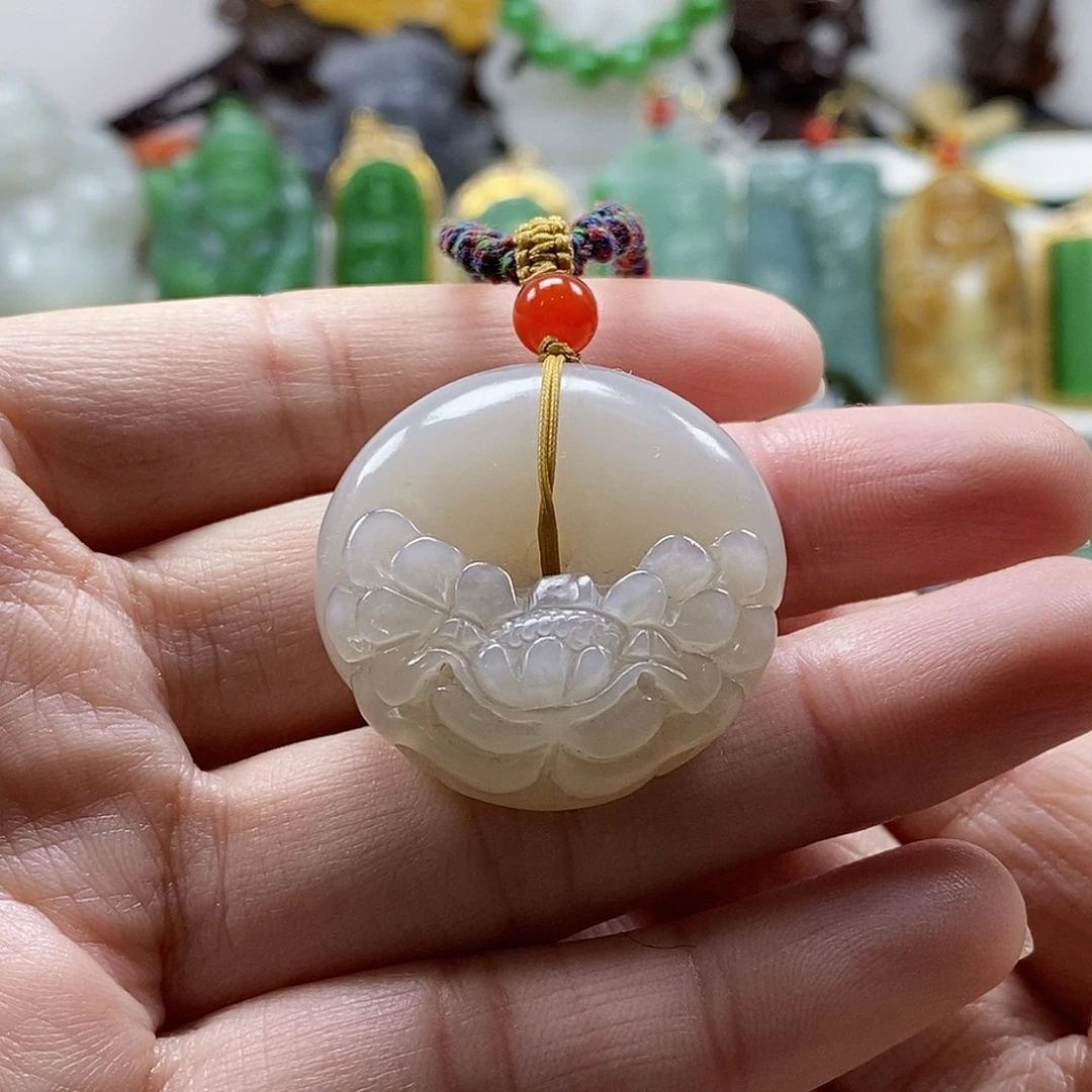 和田玉颈饰厚13未镶嵌