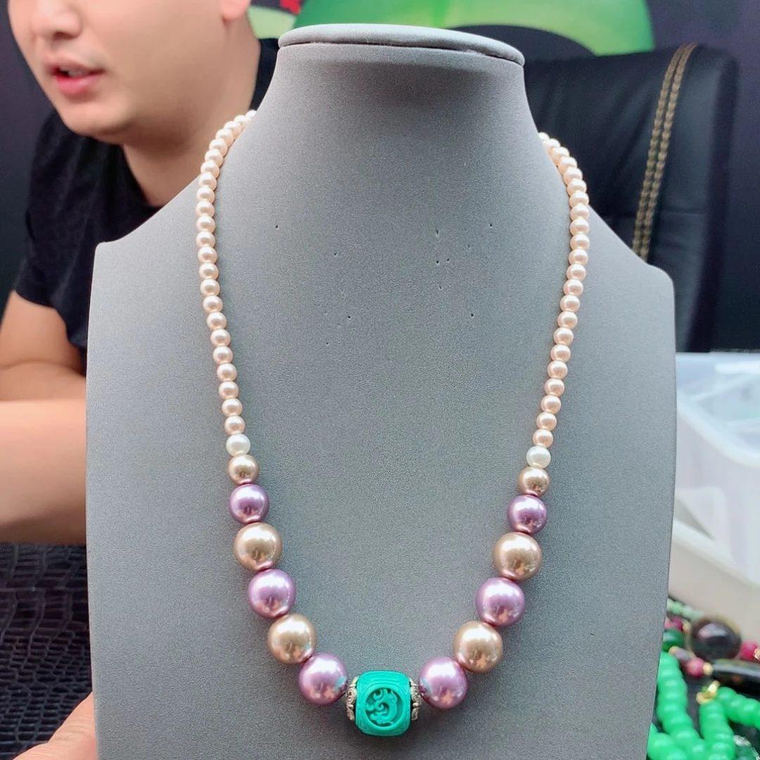 银S925镶嵌海水珍珠耳饰353