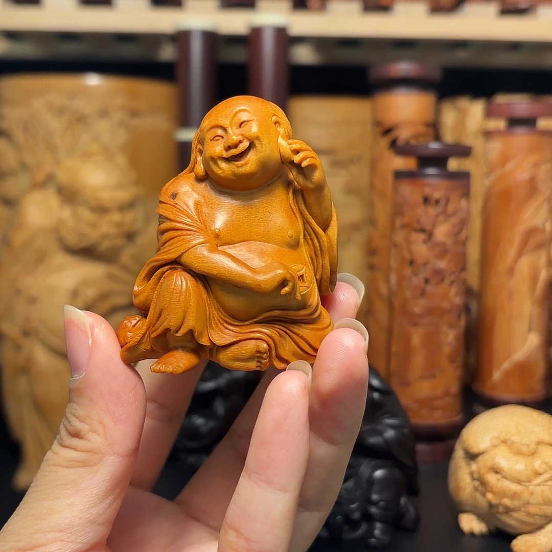 黄杨木刘海戏金蟾