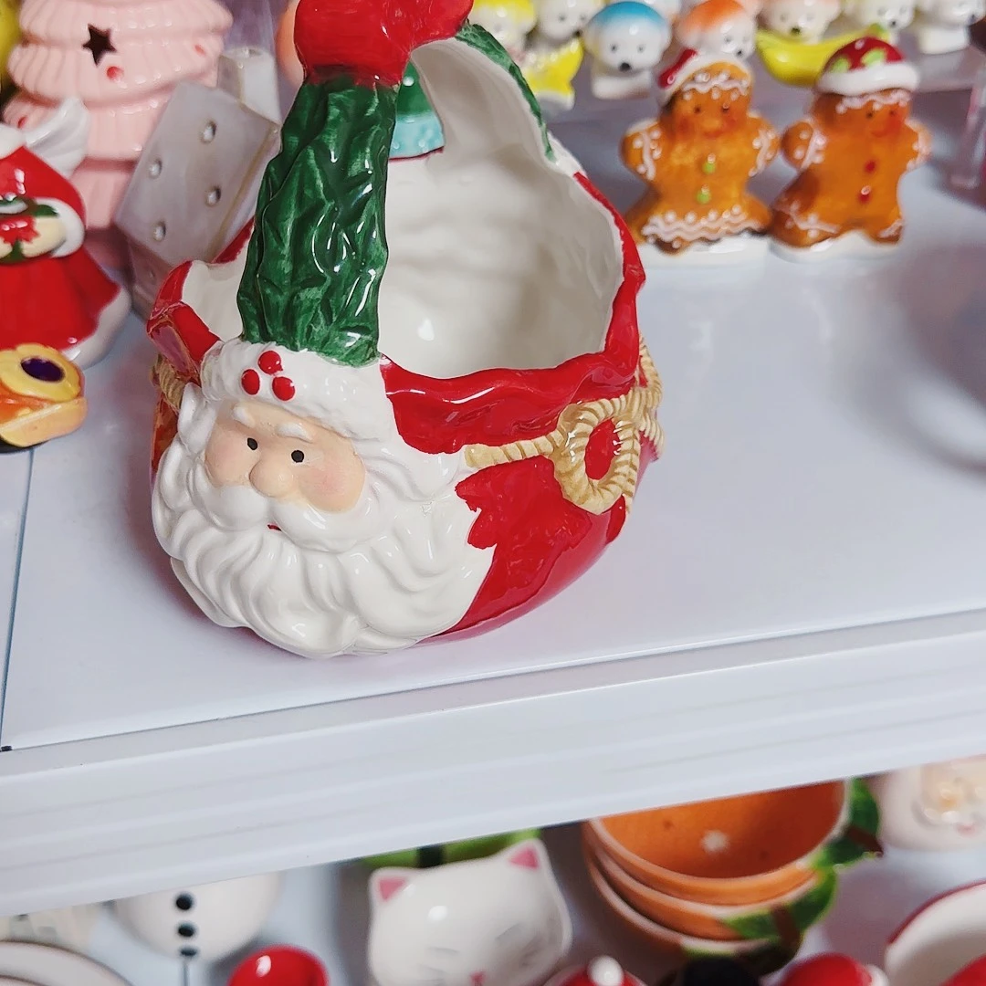 摆件默认微瑕陶瓷不退不换老人水果蓝