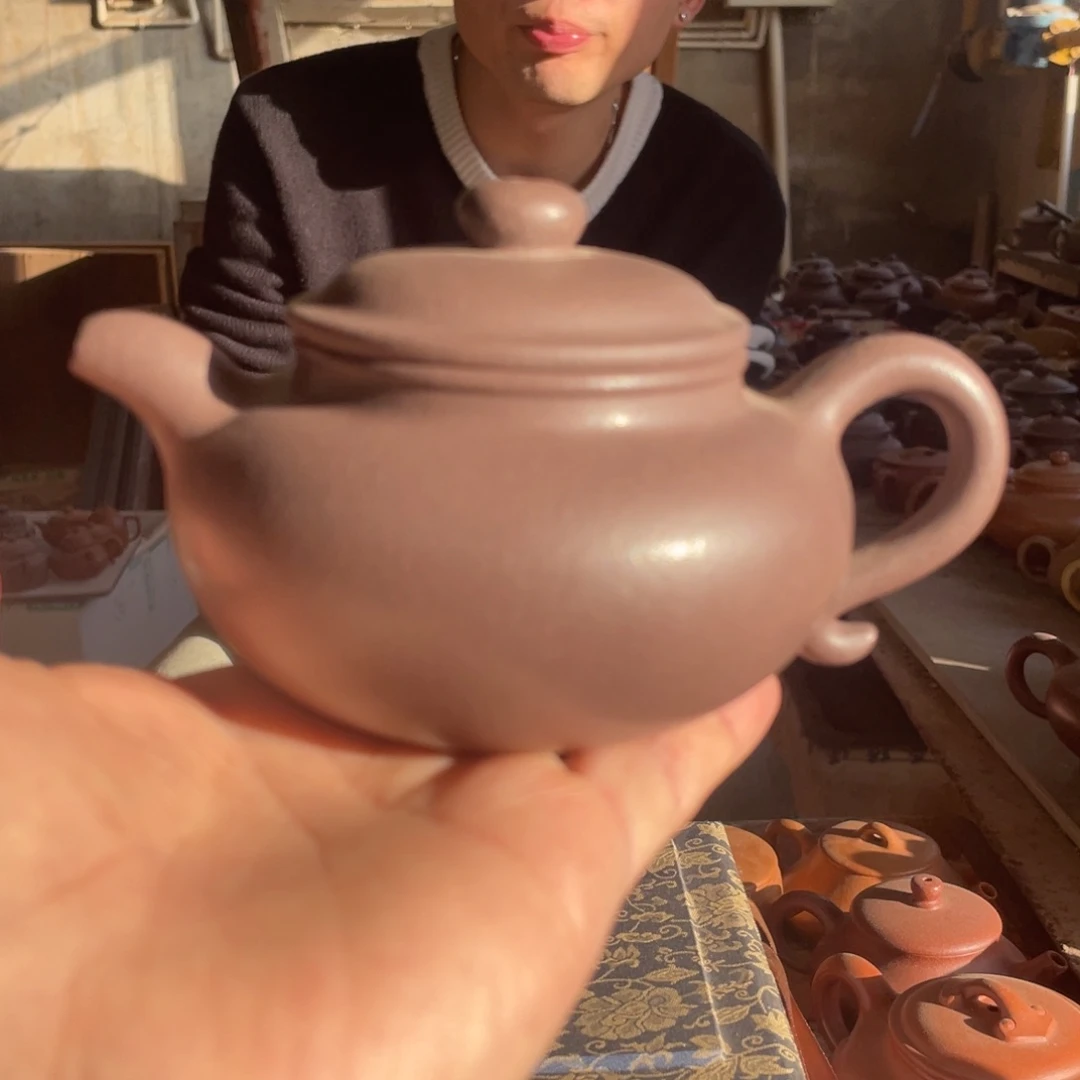 茶壶紫砂LZX。 天青泥。 仿古。 240CC