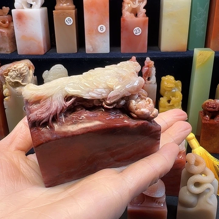 寿山石印石寿山石手工雕刻