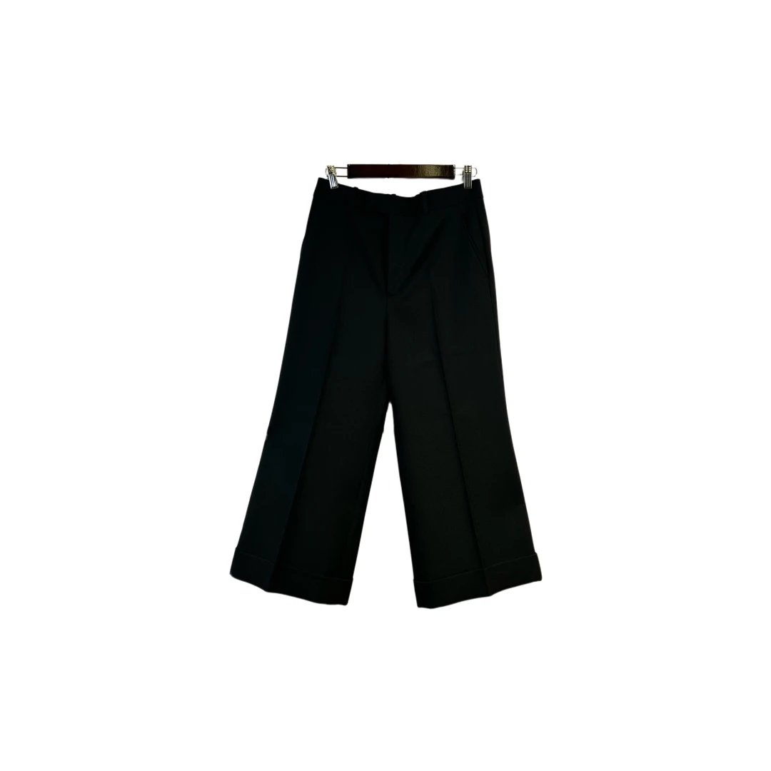 未使用 GUCCI/古驰 012961 金扣纯色长裤 40码