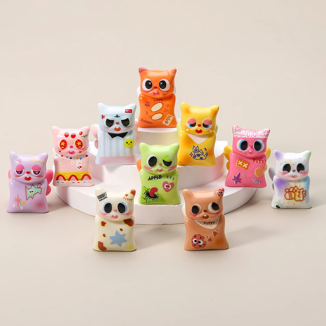 【九宫格】Pity翅膀猫可爱萌粒diy摆件