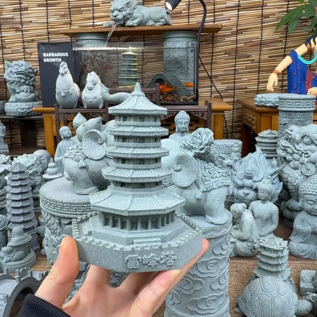 石材青砂石雷峰塔