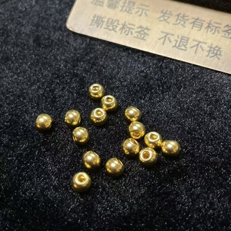 一粒足金单珠多样性发其一@k-约卡5mm