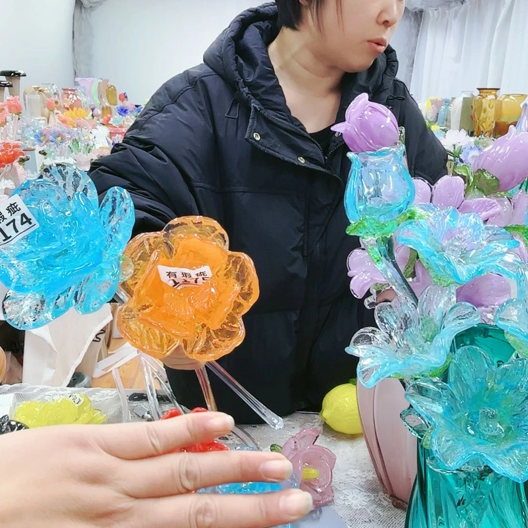 福利不退不换琉璃花瓶艺术品