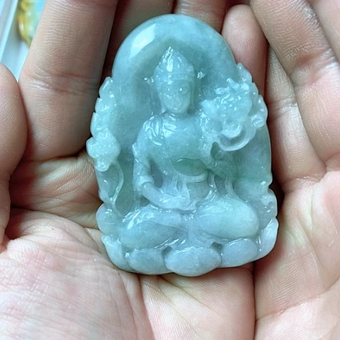 翡翠颈饰未镶嵌天然缅甸翡翠a货