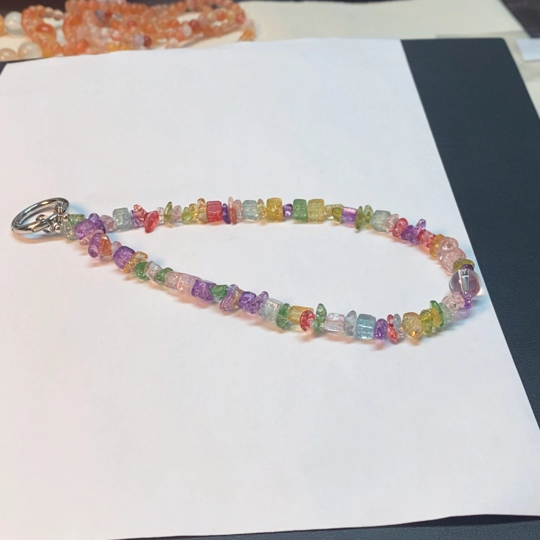 手机链多宝碎石 多巴胺