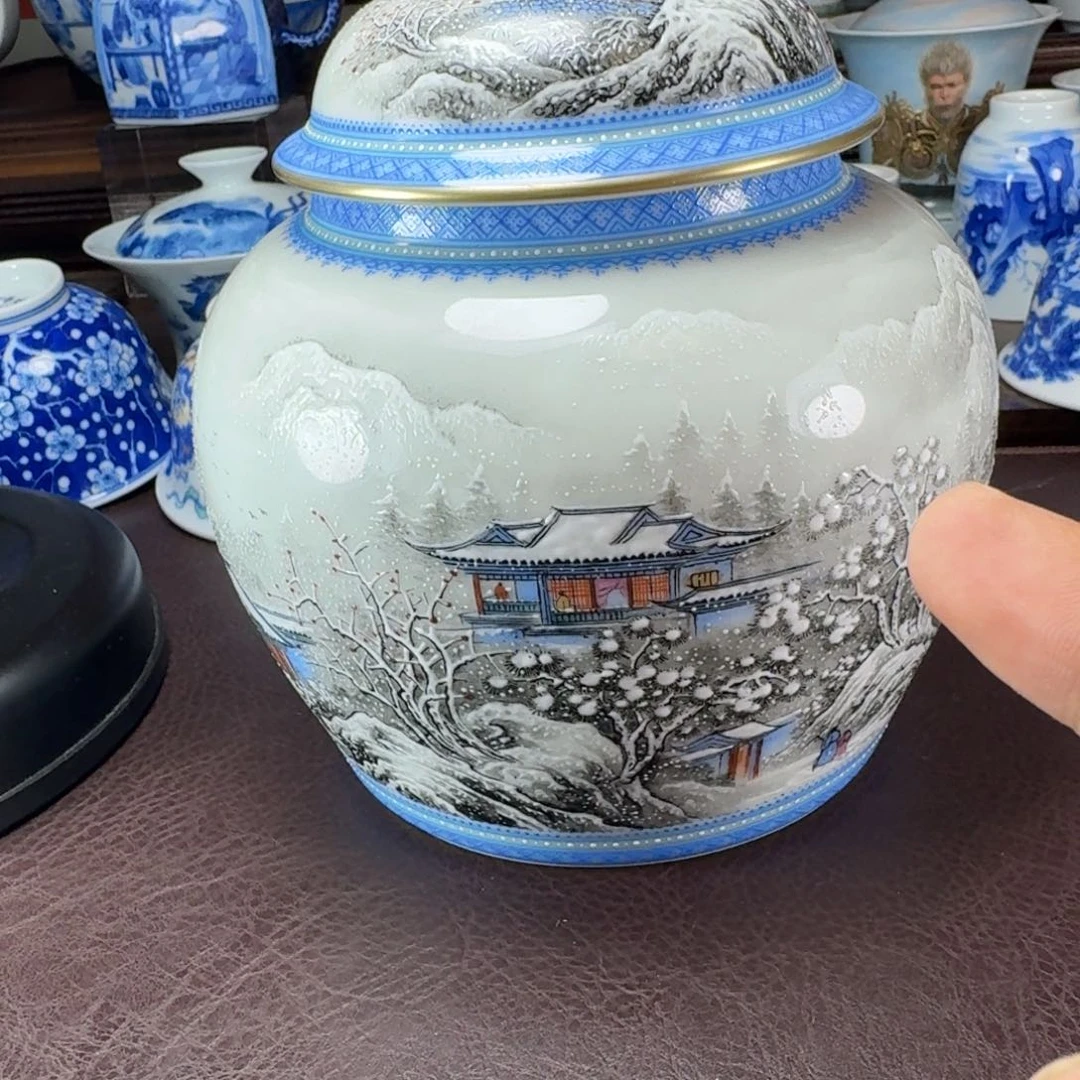 眰***.瓷片当代景德镇陶瓷手绘茶具