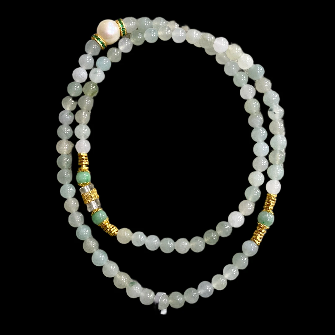 N3364翡翠项链多样性，发一