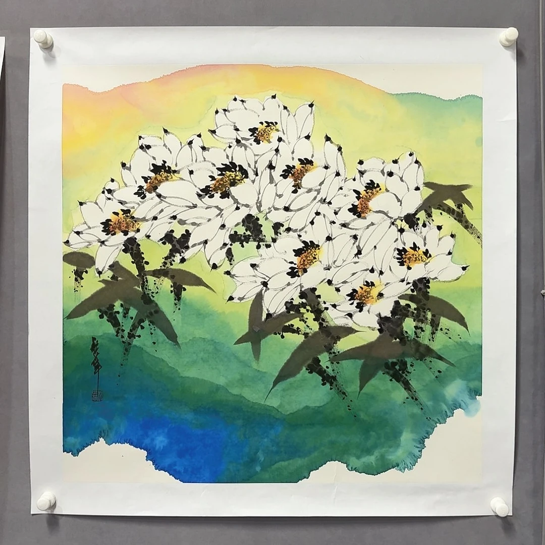 国画亲笔手绘放心去藏