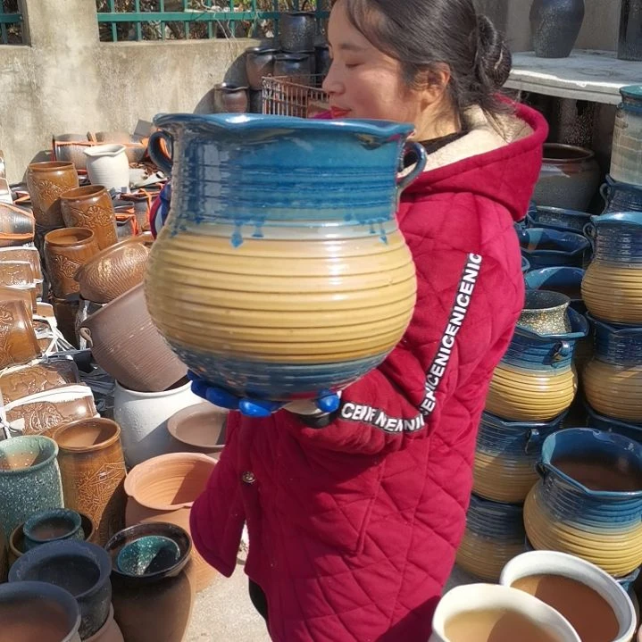 红陶口26高28瑕疵底裂