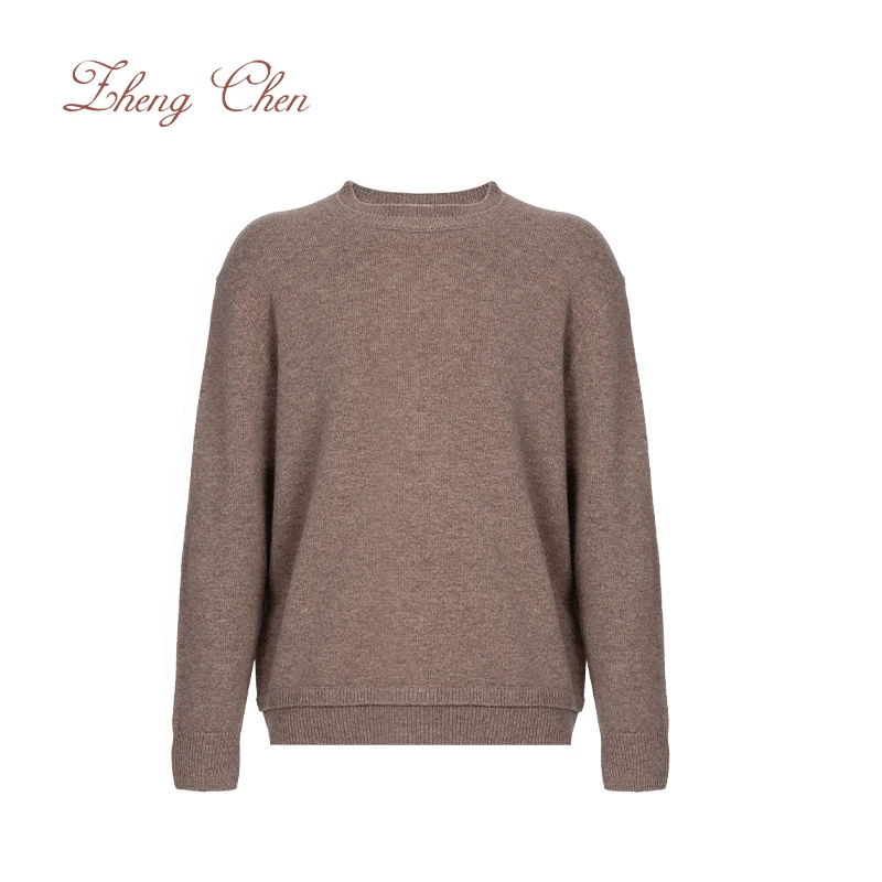 花纱100美丽奴羊毛保暖针织衫 Y-M96183