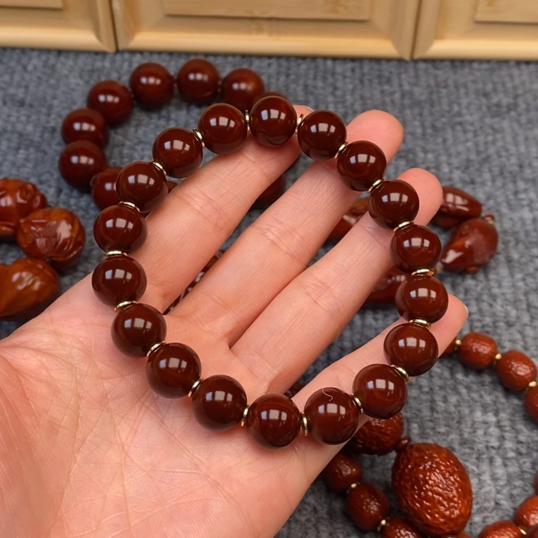 荣***耀橄榄核手串/手链光柱12