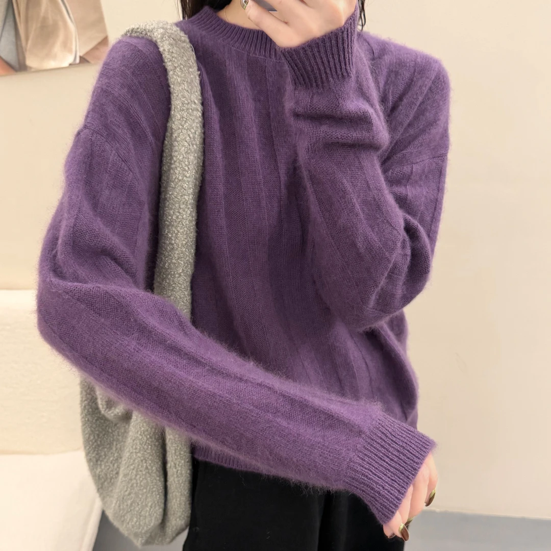 【拉毛圆领】秋冬内搭外穿