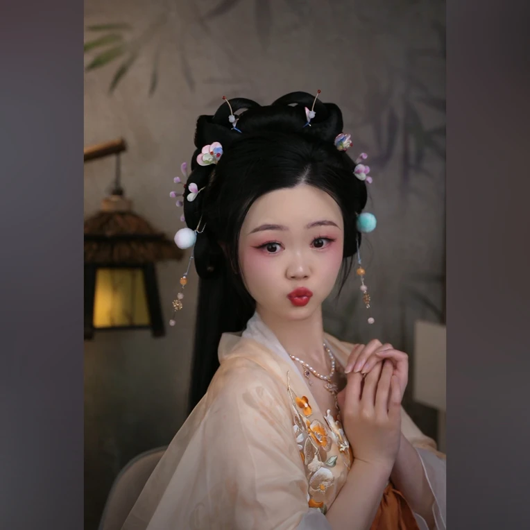 【妙妙】非遗古风桑蚕丝绒花花发夹鸭嘴夹日常百搭