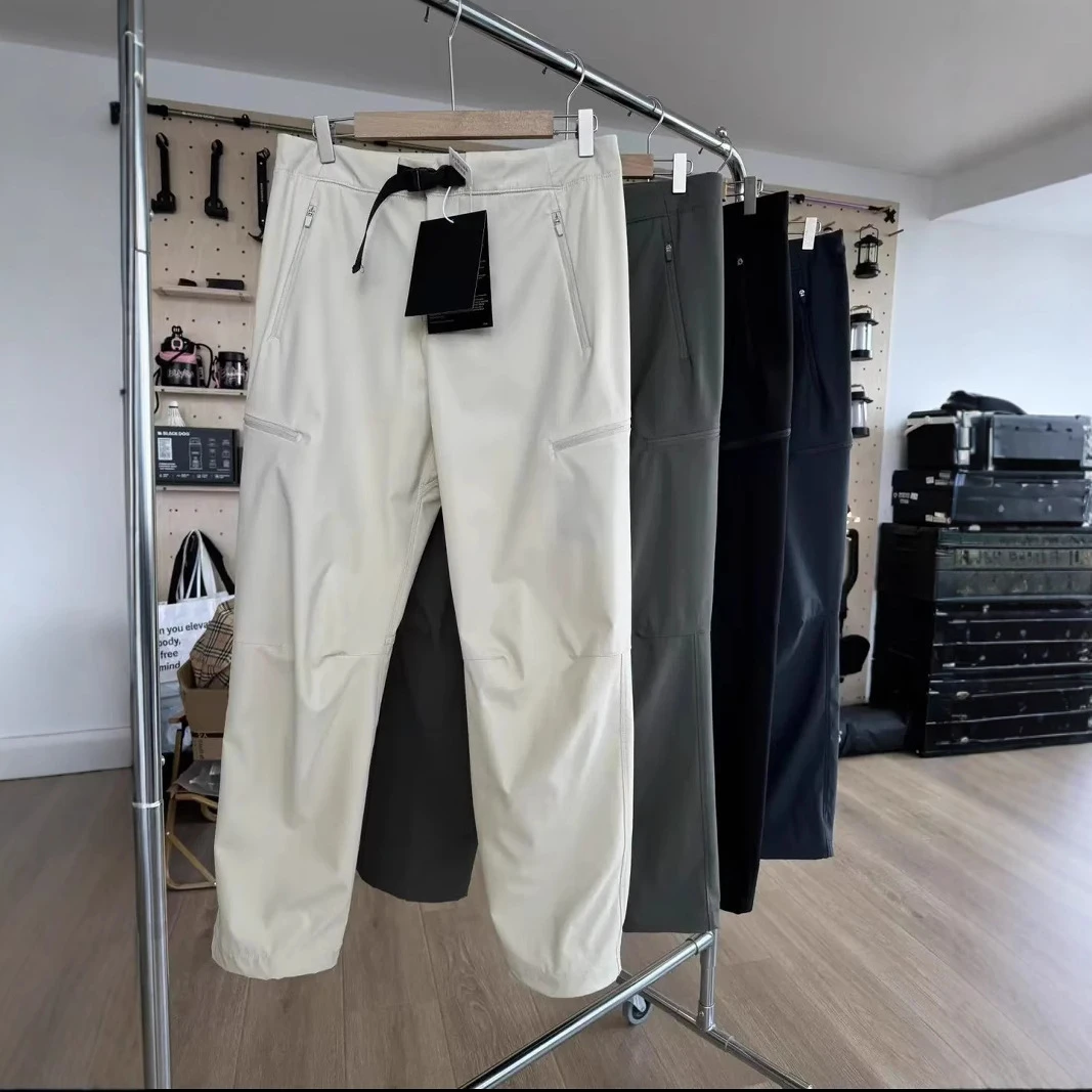 速干长裤立体剪裁底裤通勤风瑜伽休闲裤白色弹力秋夏软壳裤男女款