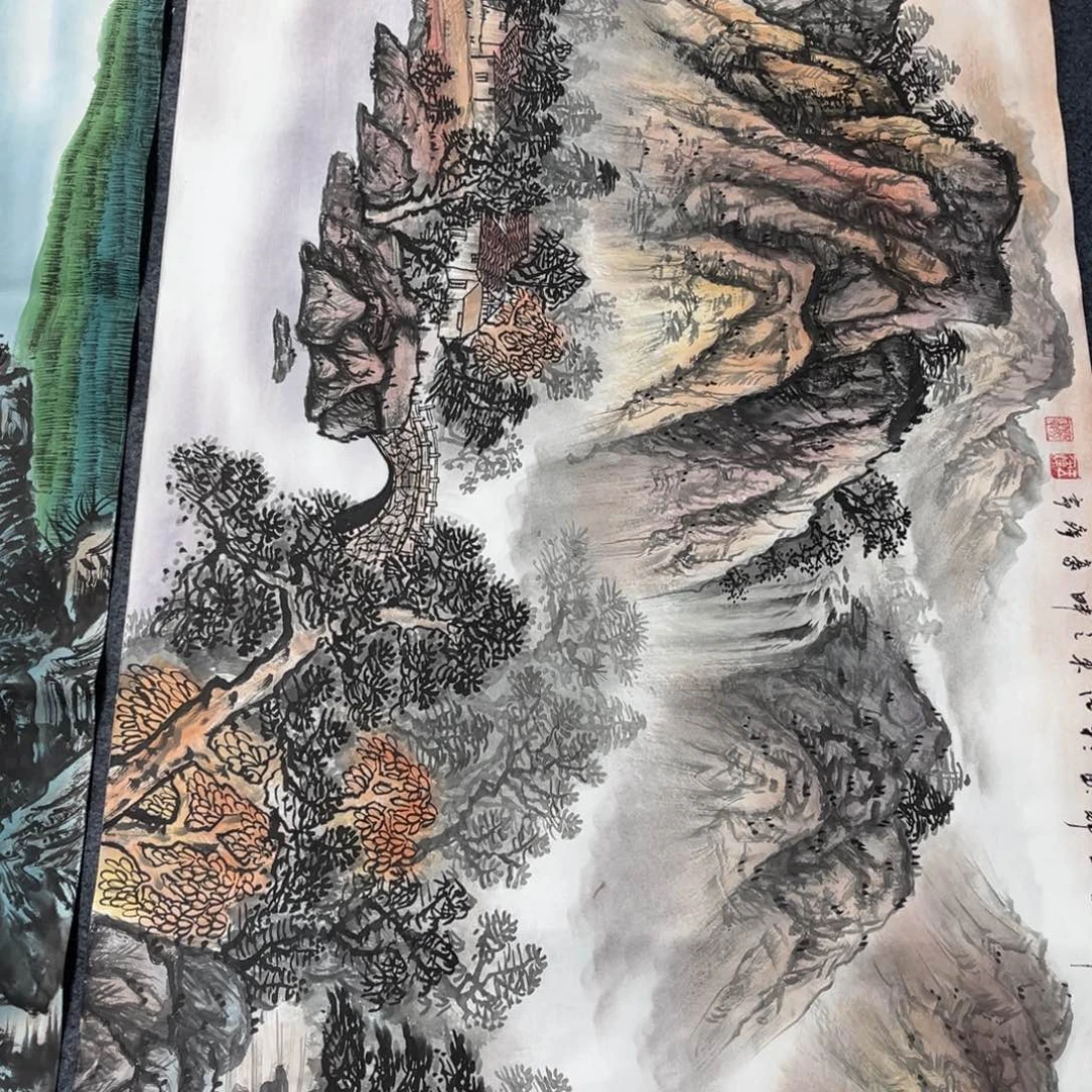 国画国画作品老师手绘