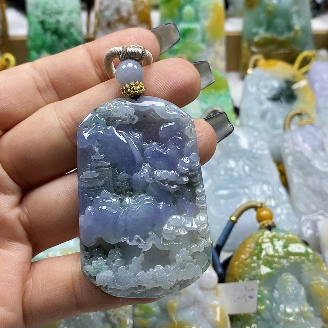 翡翠未镶嵌颈饰天然a货翡翠