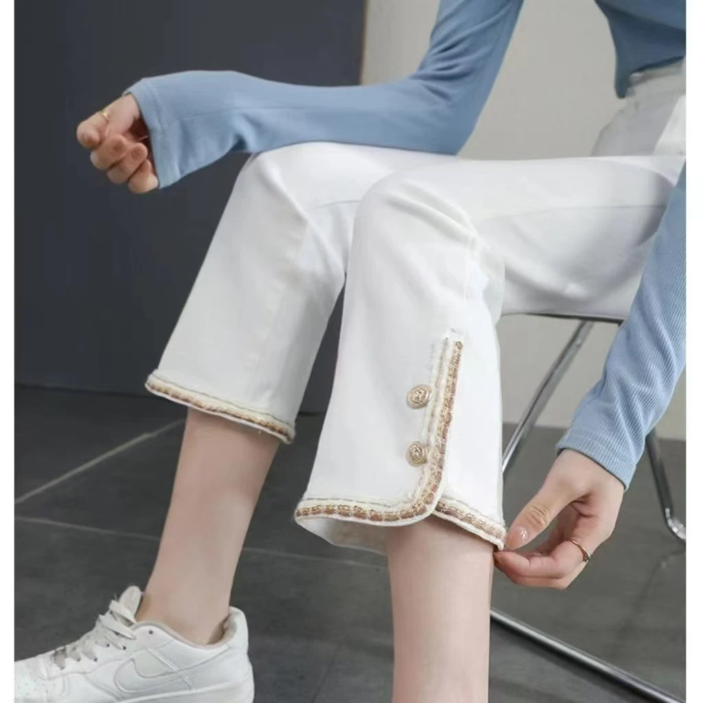 6767-早秋高弹力百搭小香风大码弹力裤