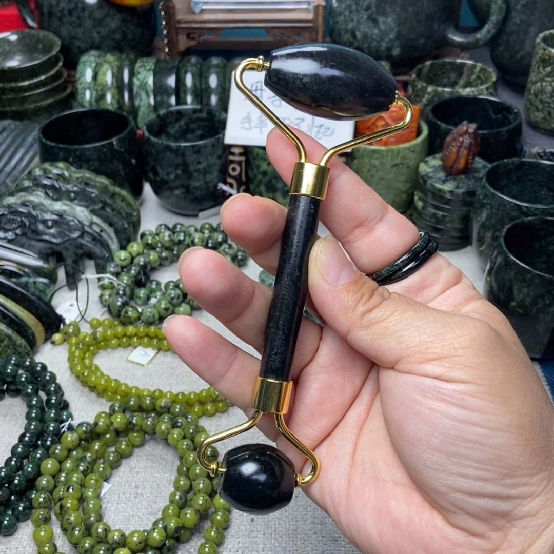 蛇纹石玉未镶嵌美容仪凌*