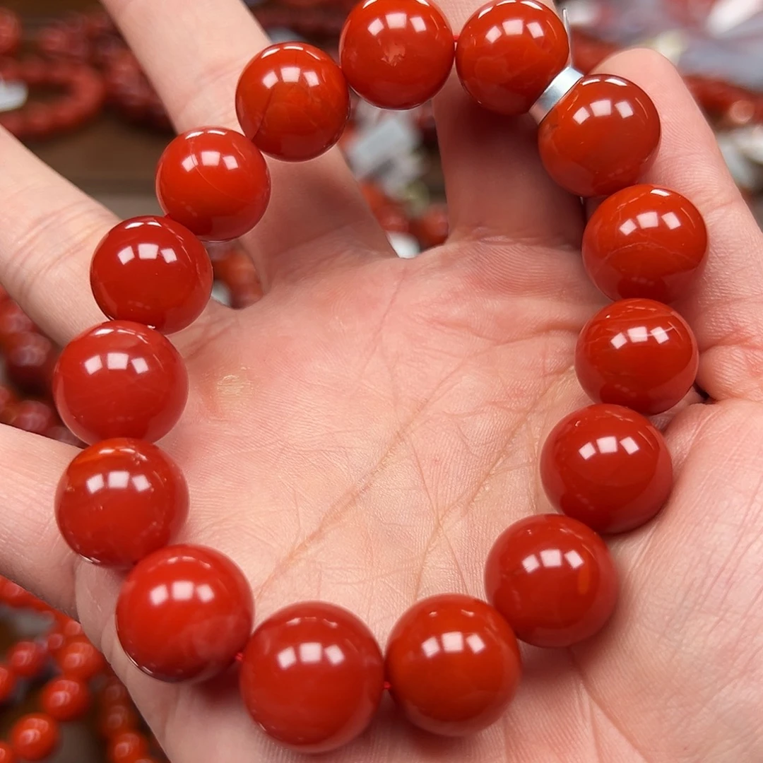 南红玛瑙未镶嵌手链