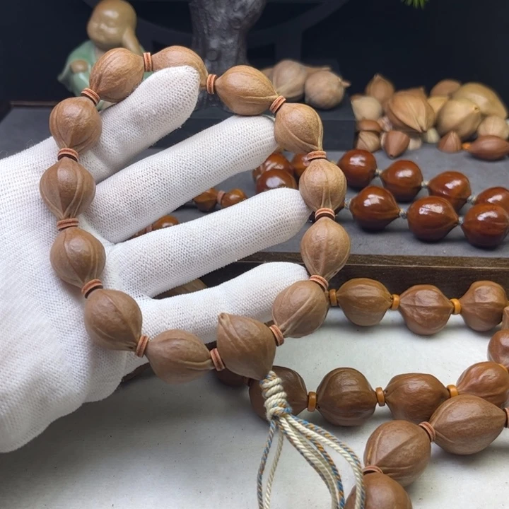 捌***壹手串/手链橄榄核1.6*2.1原皮三花带三通铁核