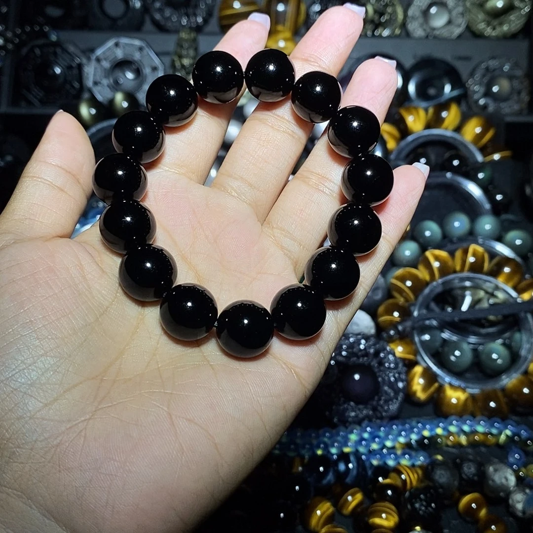 X***黑曜岩未镶嵌手链