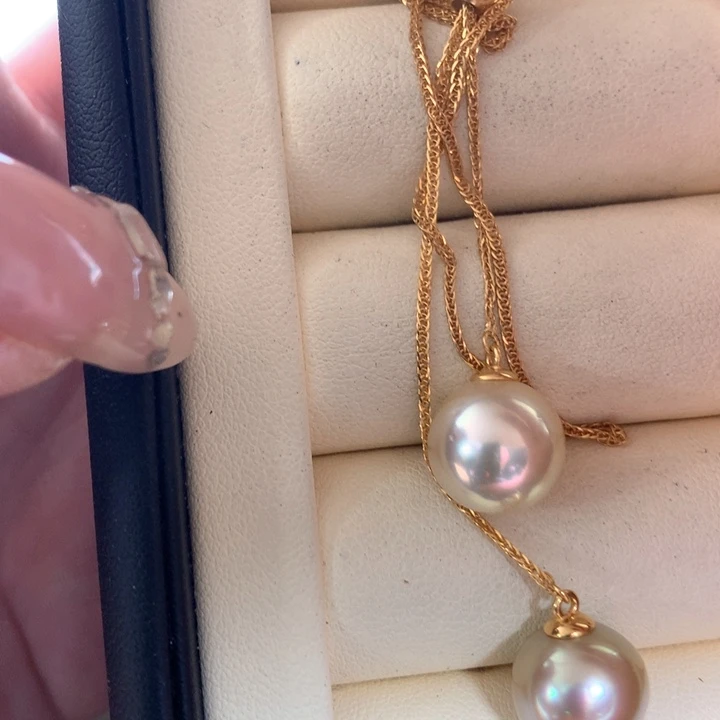 颈饰银S925镶嵌海水珍珠