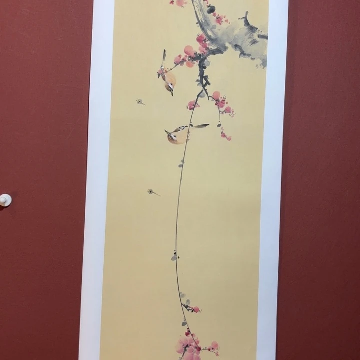 国画听兰老师花鸟