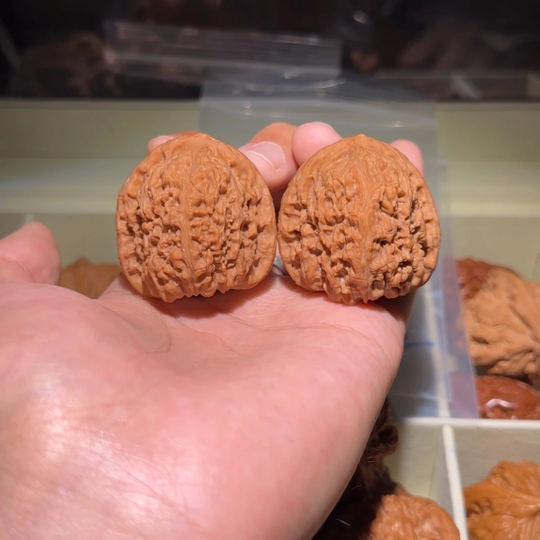 把件文玩核桃红皮无黄红皮疆40