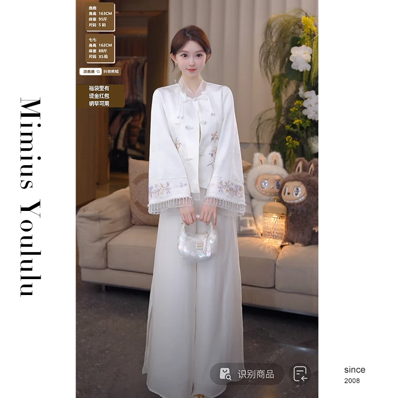 【mimius】&喵喵 新中式重工刺绣花朵气质盘扣外套 G02245