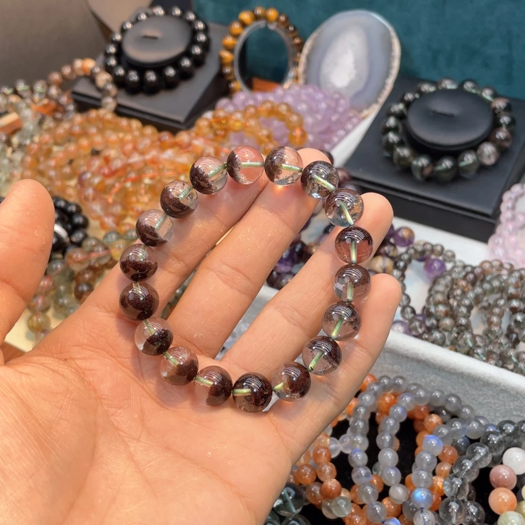 水晶手链未镶嵌噔*啊红幽灵