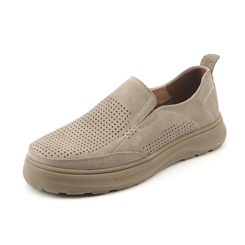 单鞋软底休闲皮鞋凉鞋皮鞋爸爸皮鞋夏季透气洞洞防滑舒适男士