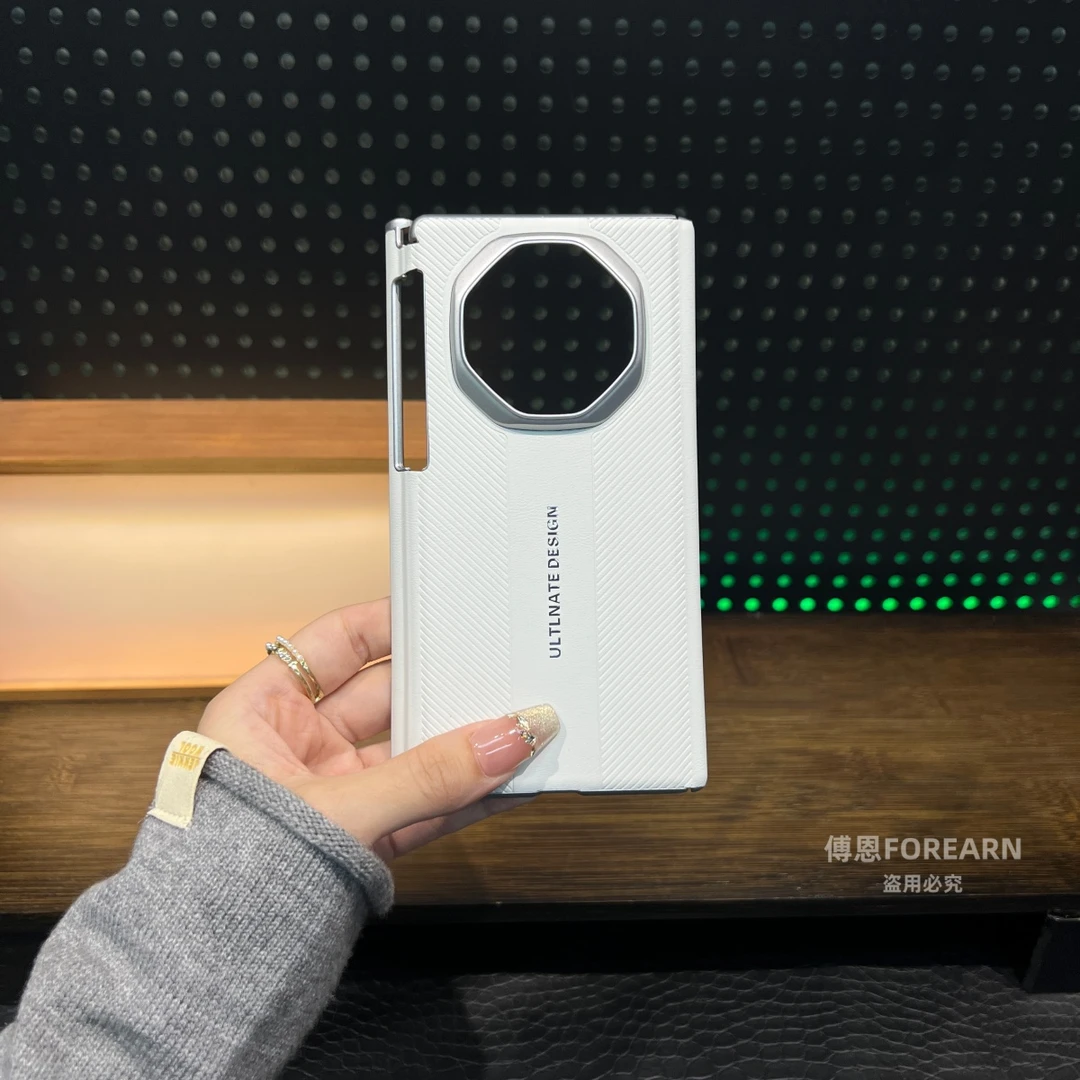 适用于华为Mate XTs手机壳matext真皮三折叠屏matexts超薄双中轴