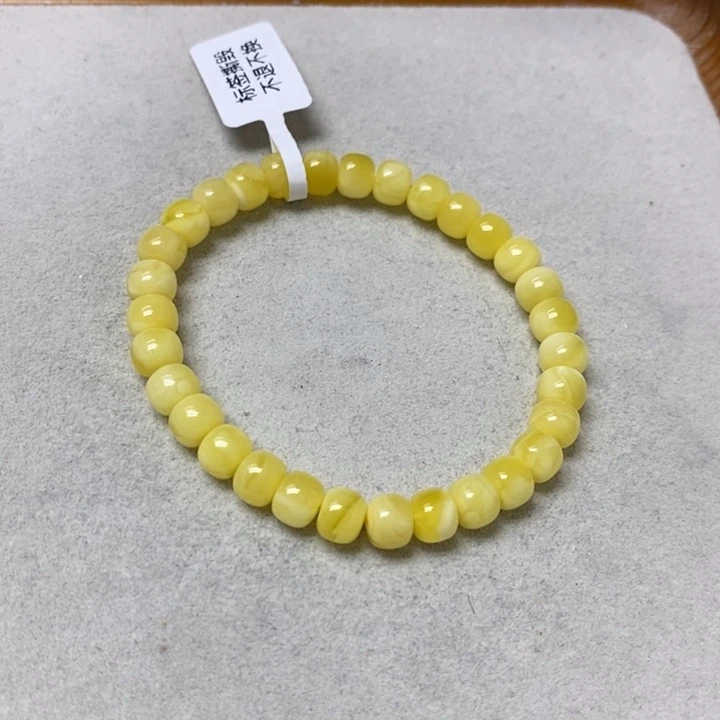 裸石蜜蜡未镶嵌手串
