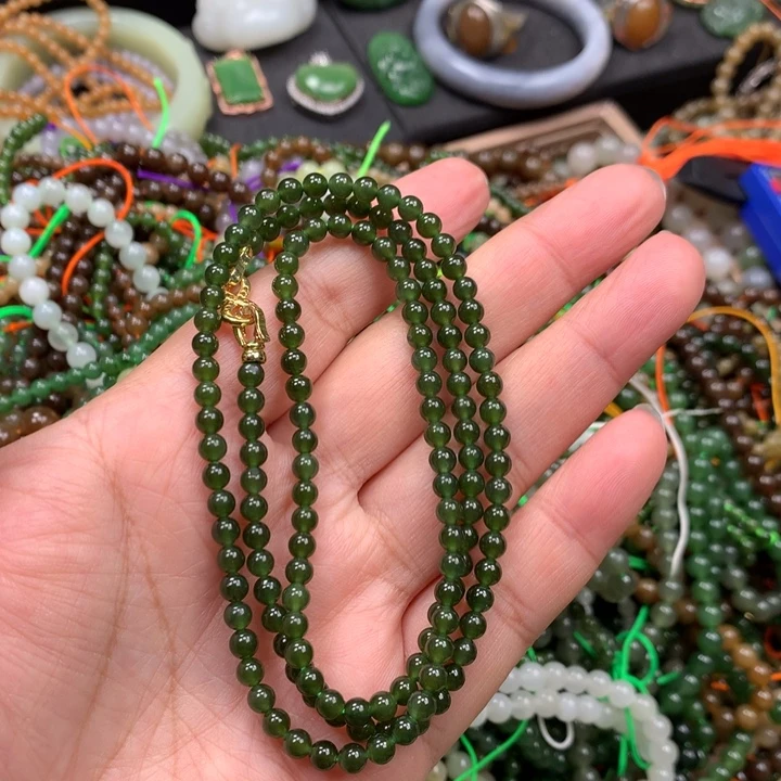 和田玉未镶嵌手链49